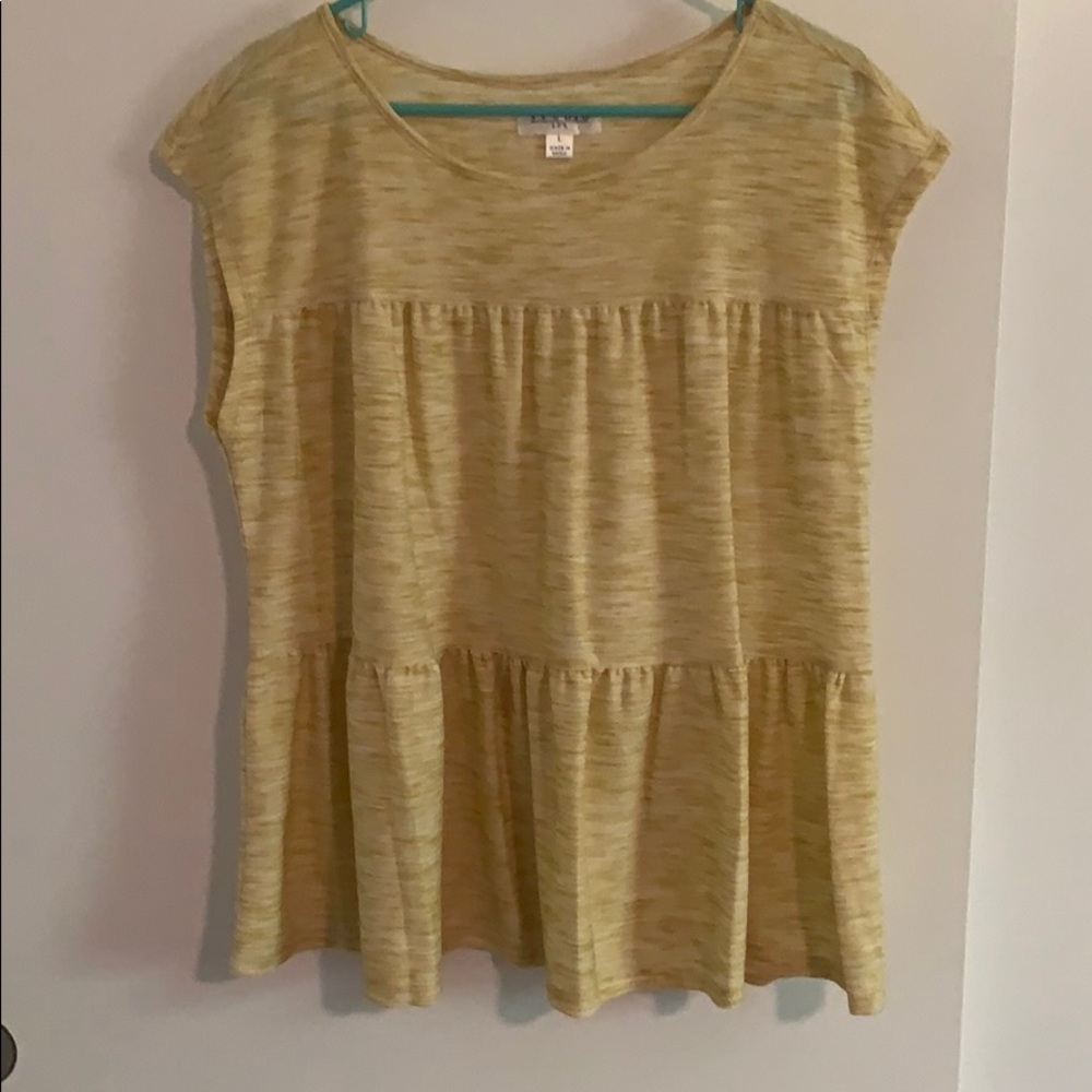 Yellow flowing top